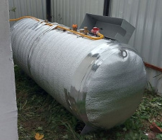 Монтаж газгольдера Спецгаз 1400 л в Кашире